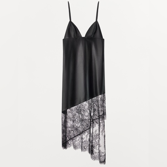 ZARA LACE LEATHER DRESS - Picture 3 of 16